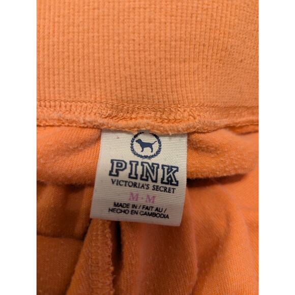 Victoria's Secret PINK Velour Sequin Tracksuit Pants- Size Medium- Orange - Picture 8 of 10